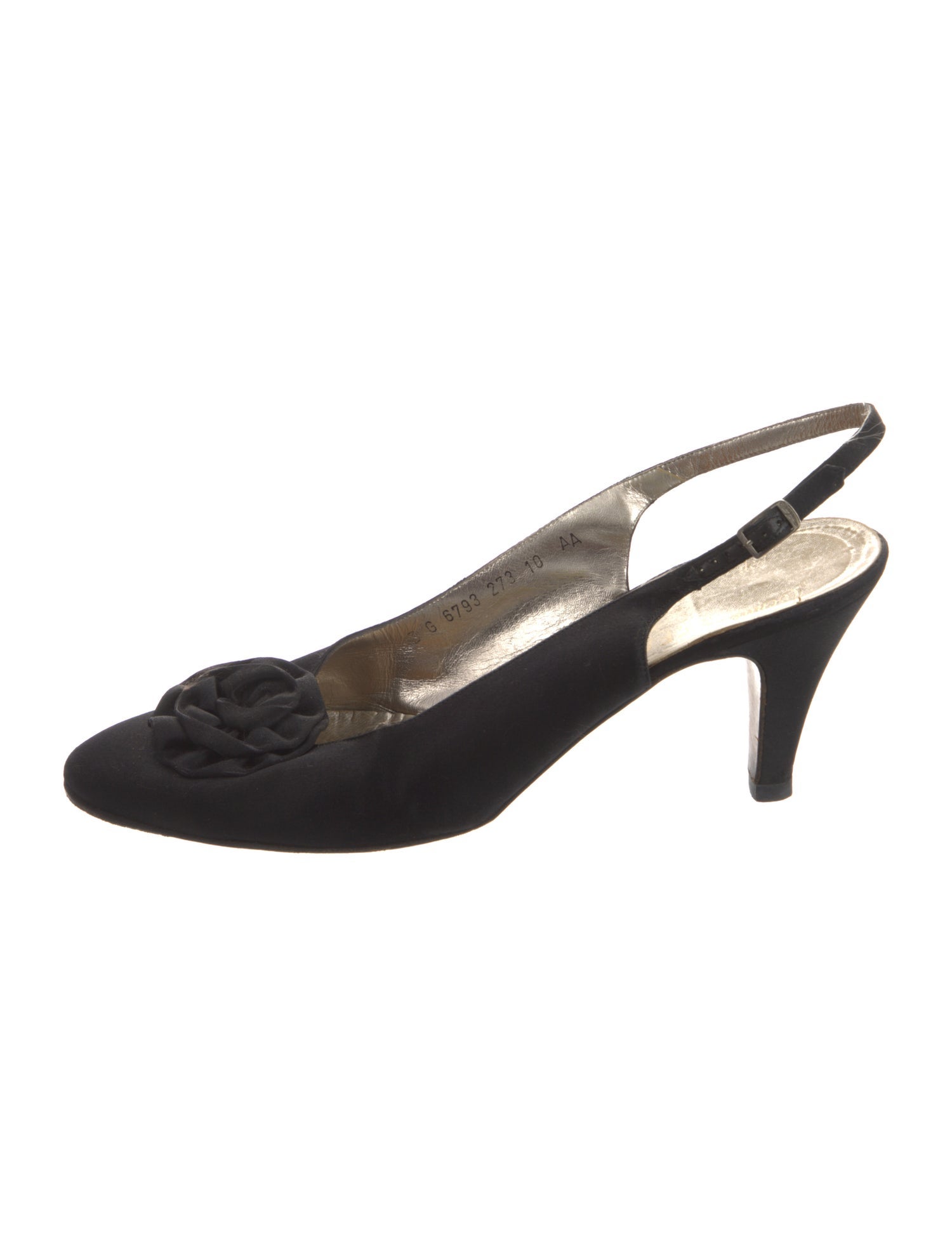 Salvatore Ferragamo Satin Slingback Pumps