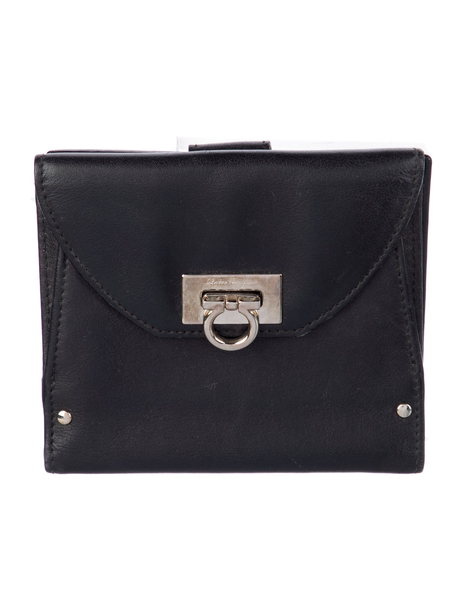 Salvatore Ferragamo Leather Compact Wallet