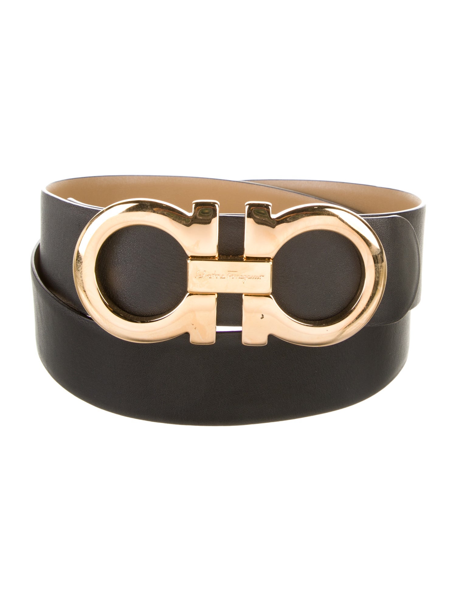 Salvatore Ferragamo Reversible Gancini Logo Belt Kit
