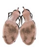Salvatore Ferragamo Patent Leather Animal Print T-Strap Sandals