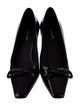 Salvatore Ferragamo Patent Leather Bow Accents Pumps