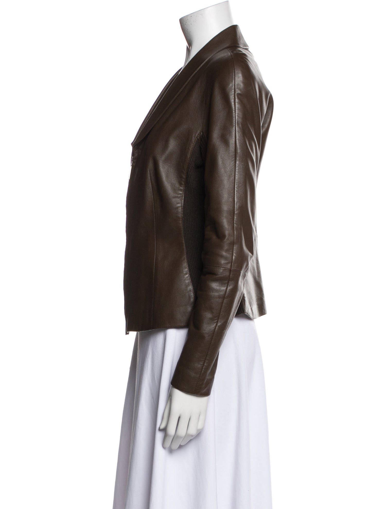 Salvatore Ferragamo Leather Biker Jacket