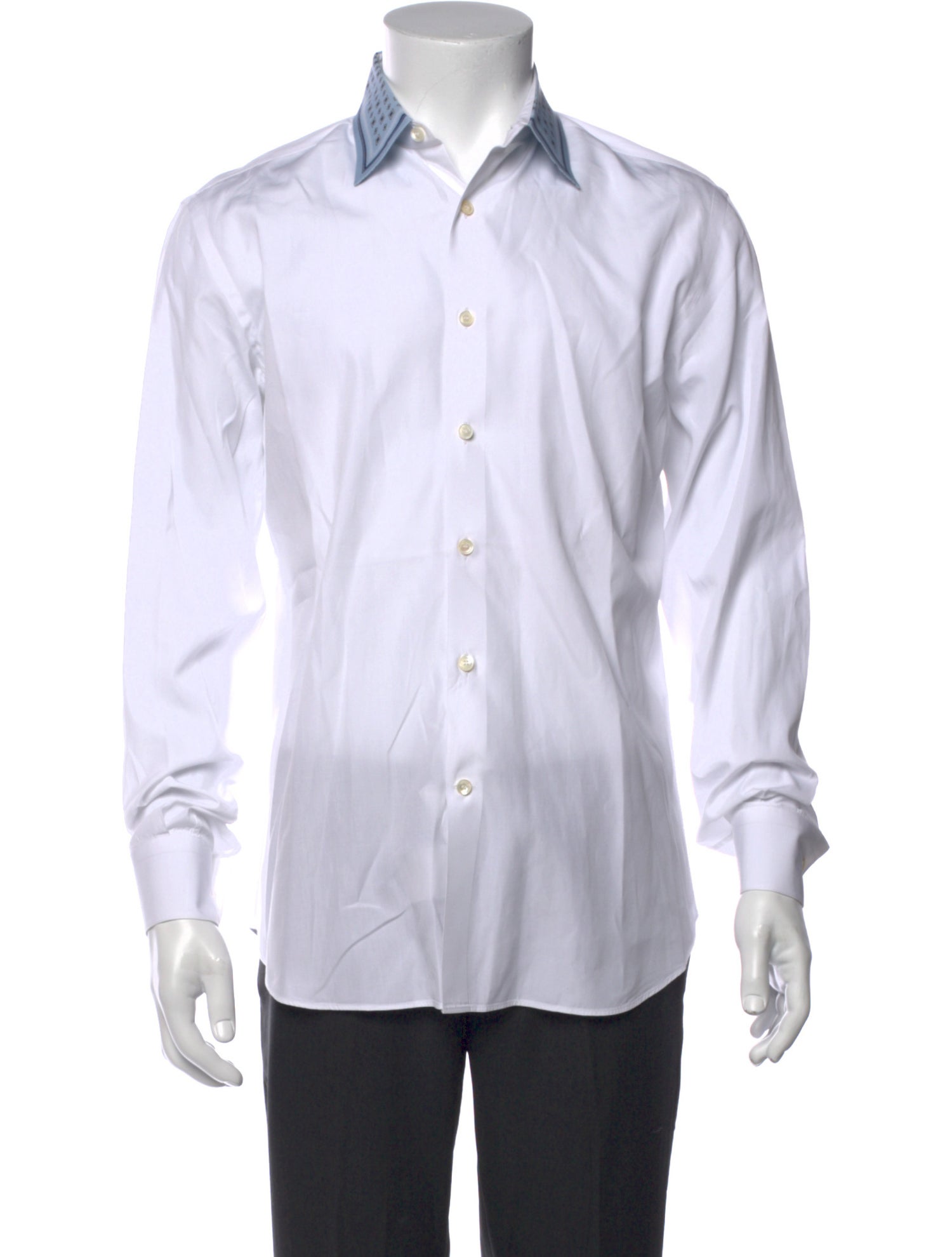 Salvatore Ferragamo Striped Long Sleeve Dress Shirt