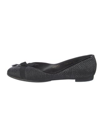 Salvatore Ferragamo Grosgrain Trim Flats