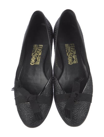 Salvatore Ferragamo Grosgrain Trim Flats