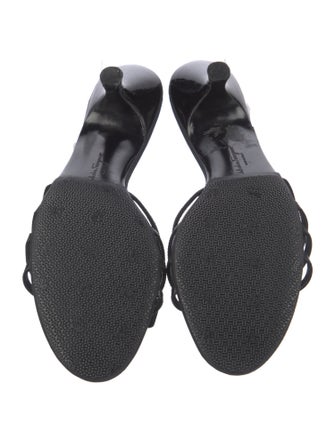 Salvatore Ferragamo Vara Bow Accent Leather Slides