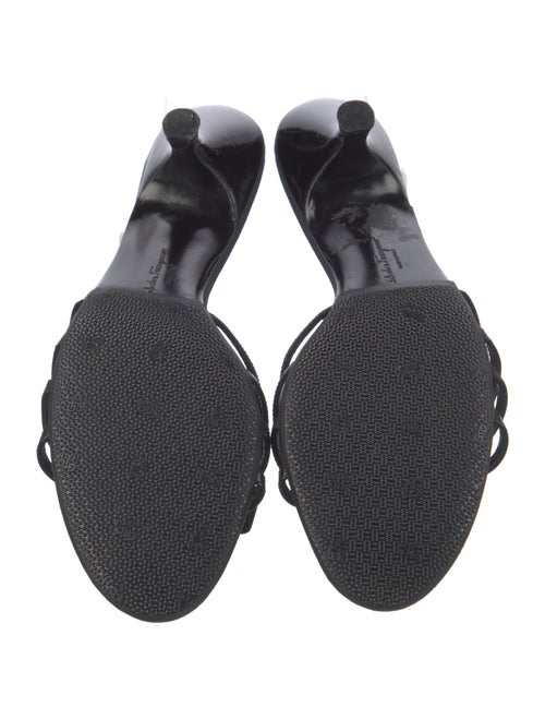 Salvatore Ferragamo Vara Bow Accent Leather Slides