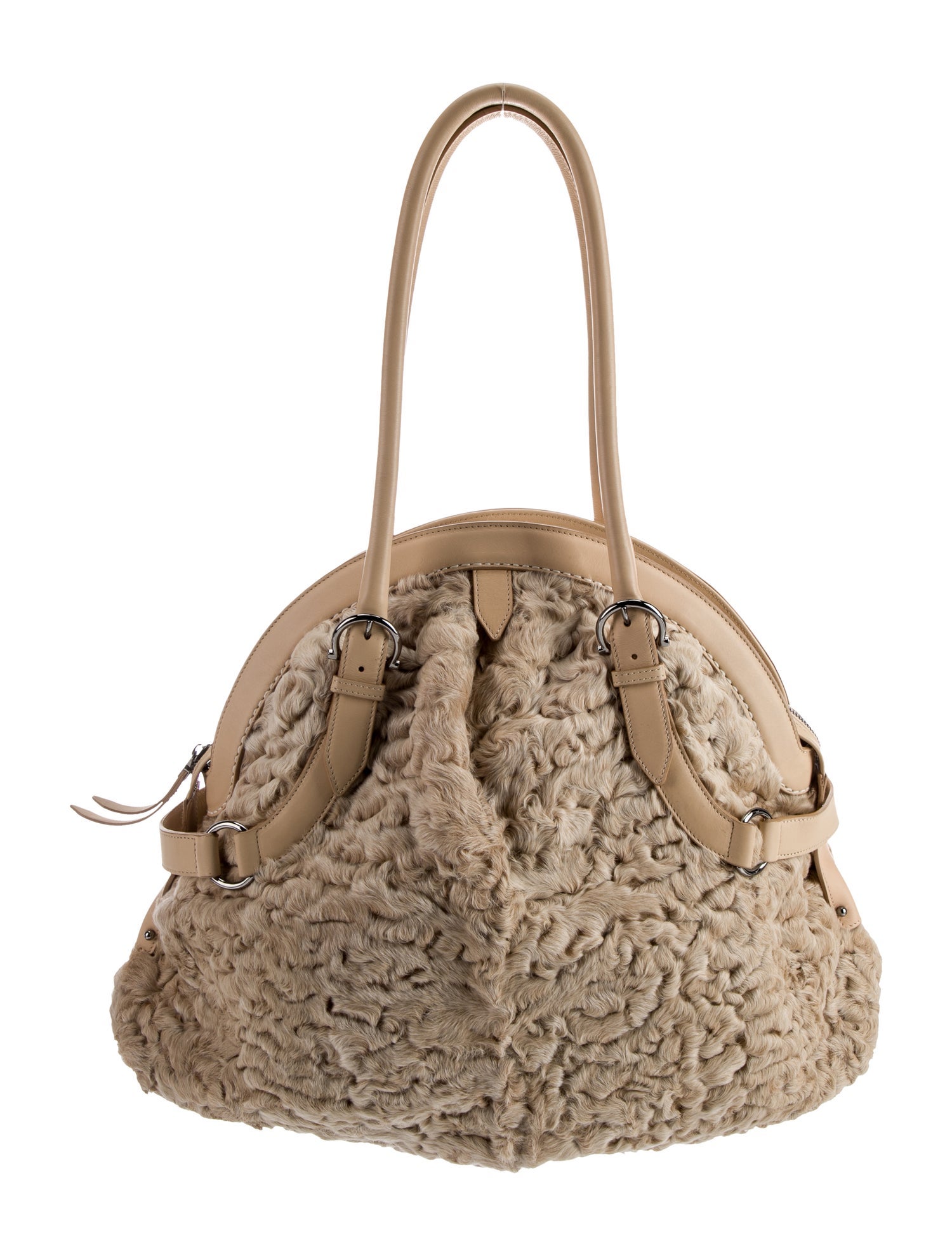 Salvatore Ferragamo Fur Shoulder Bag