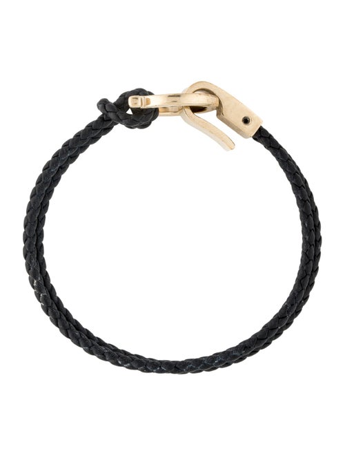 Salvatore Ferragamo Leather Gancini Wrap Bracelet