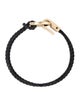 Salvatore Ferragamo Leather Gancini Wrap Bracelet