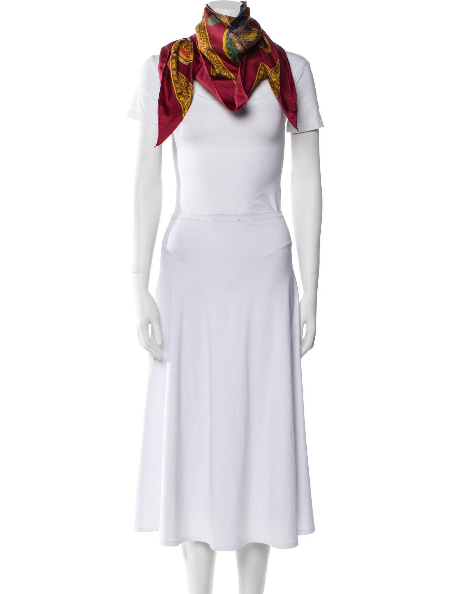 Salvatore Ferragamo Silk Printed Scarf