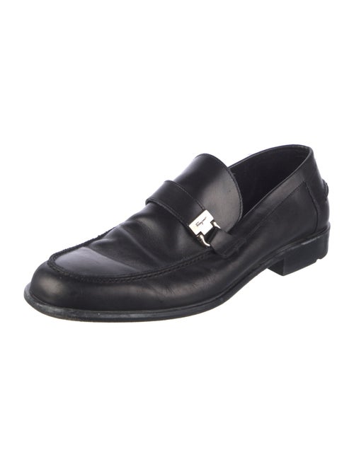 Salvatore Ferragamo Leather Monk Straps