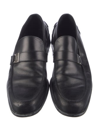 Salvatore Ferragamo Leather Monk Straps