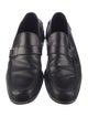 Salvatore Ferragamo Leather Monk Straps