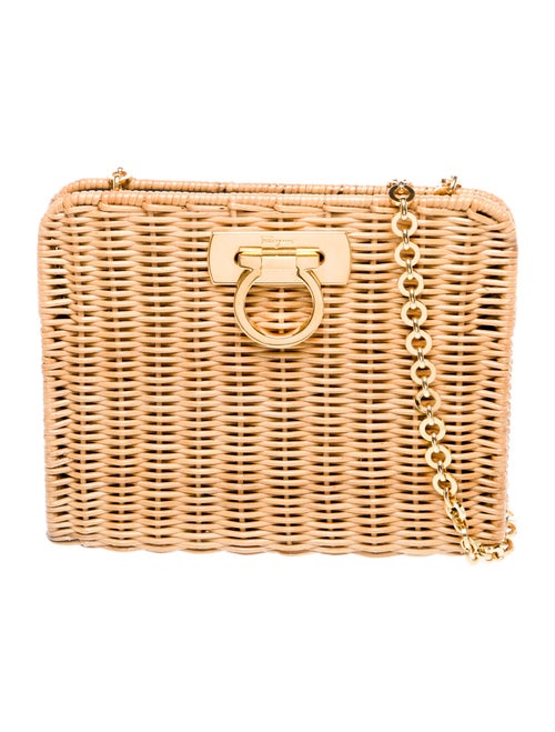 Salvatore Ferragamo Rattan Crossbody Bag