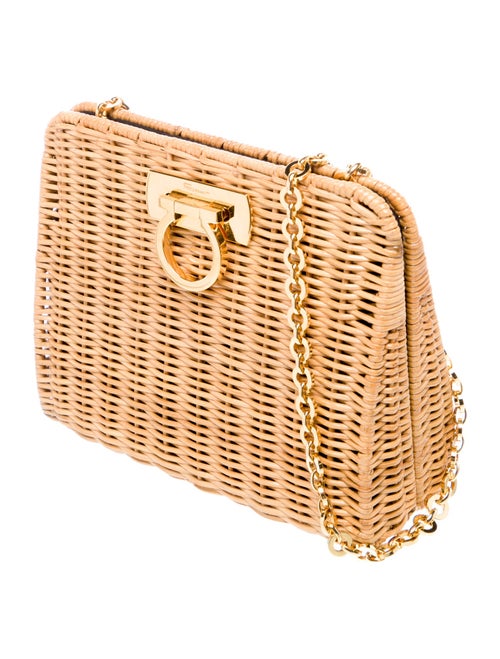 Salvatore Ferragamo Rattan Crossbody Bag