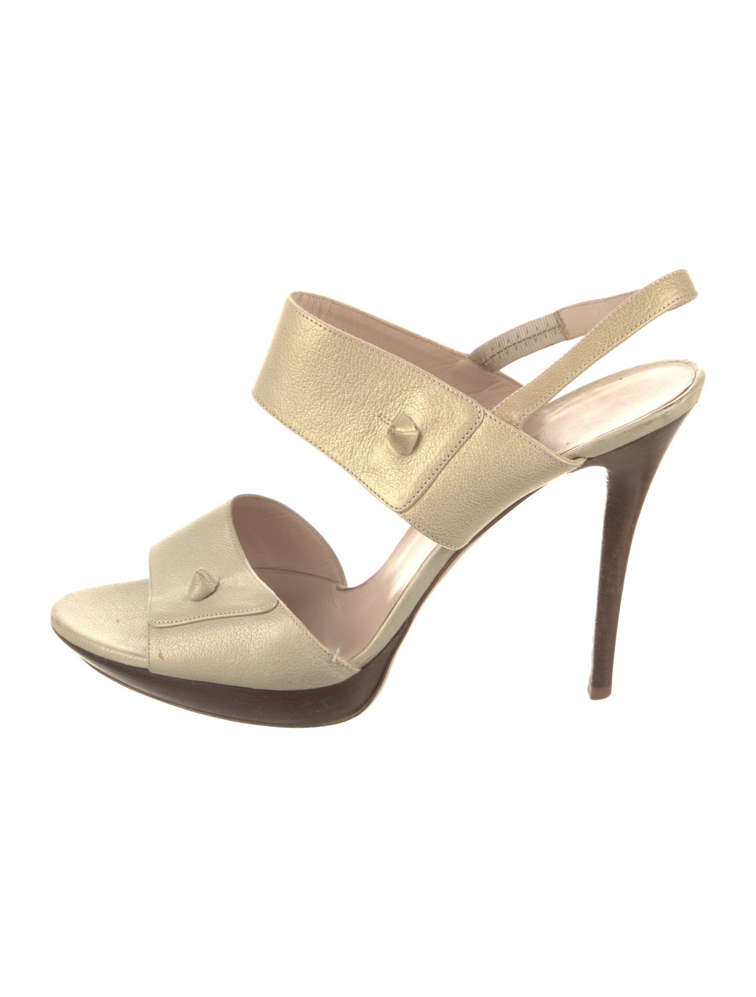 Salvatore Ferragamo Leather Slingback Sandals