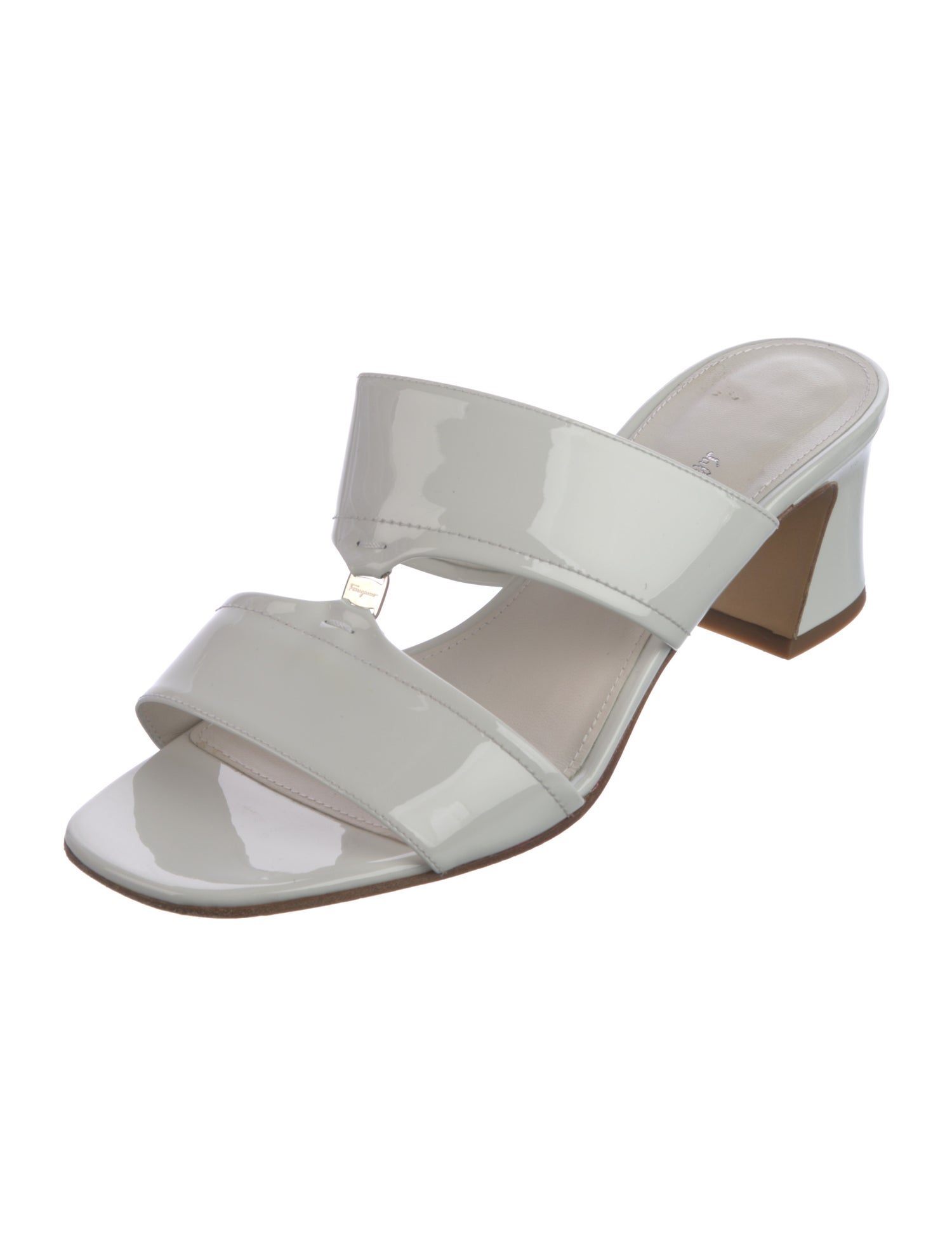 Salvatore Ferragamo Patent Leather Slides