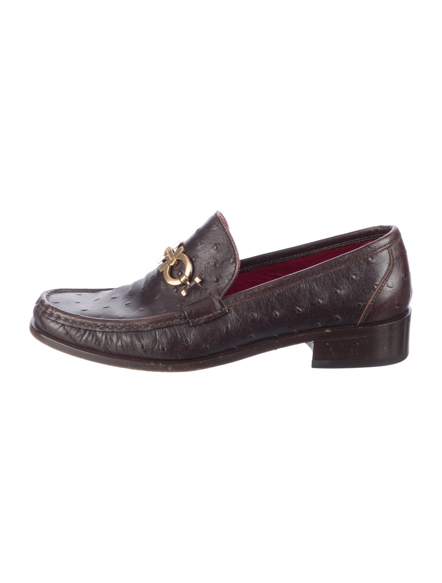 Salvatore Ferragamo Horsebit Accent Leather Loafers
