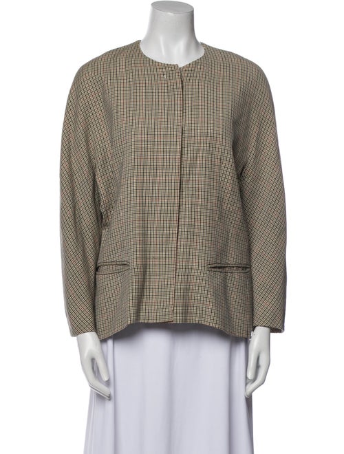 Salvatore Ferragamo Houndstooth Print Evening Jacket