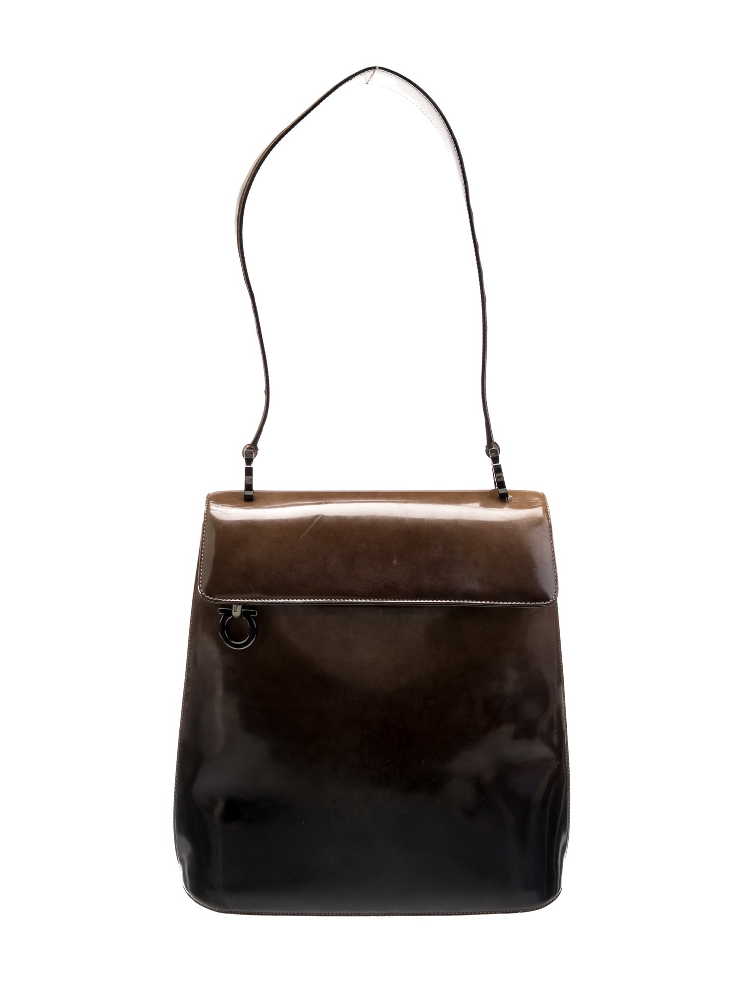 Salvatore Ferragamo Leather Shoulder Bag Vintage