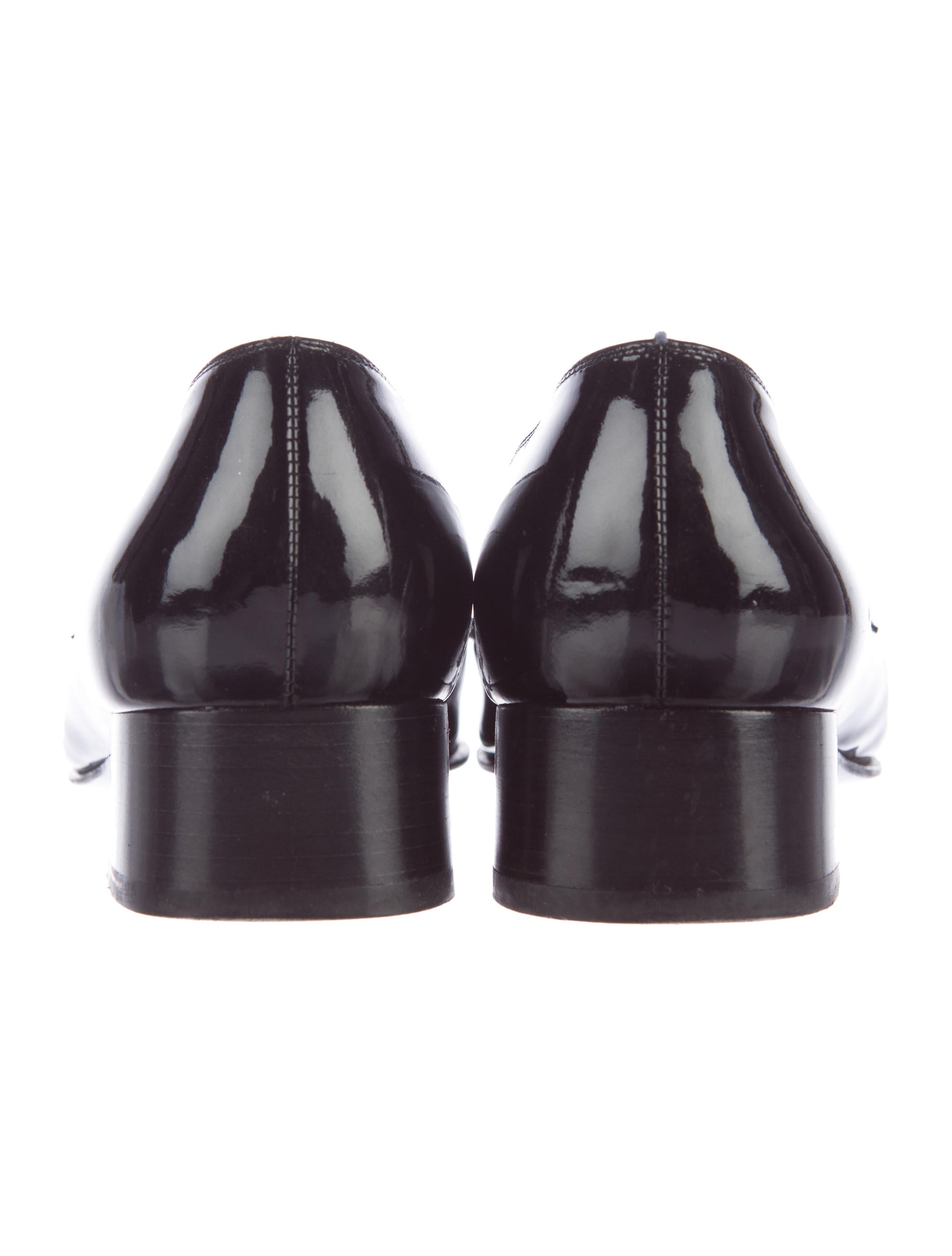 Salvatore Ferragamo Square-Toe Patent Leather Loafers ... Salvatore Ferragamo Square-Toe Patent Leather Loafers ...