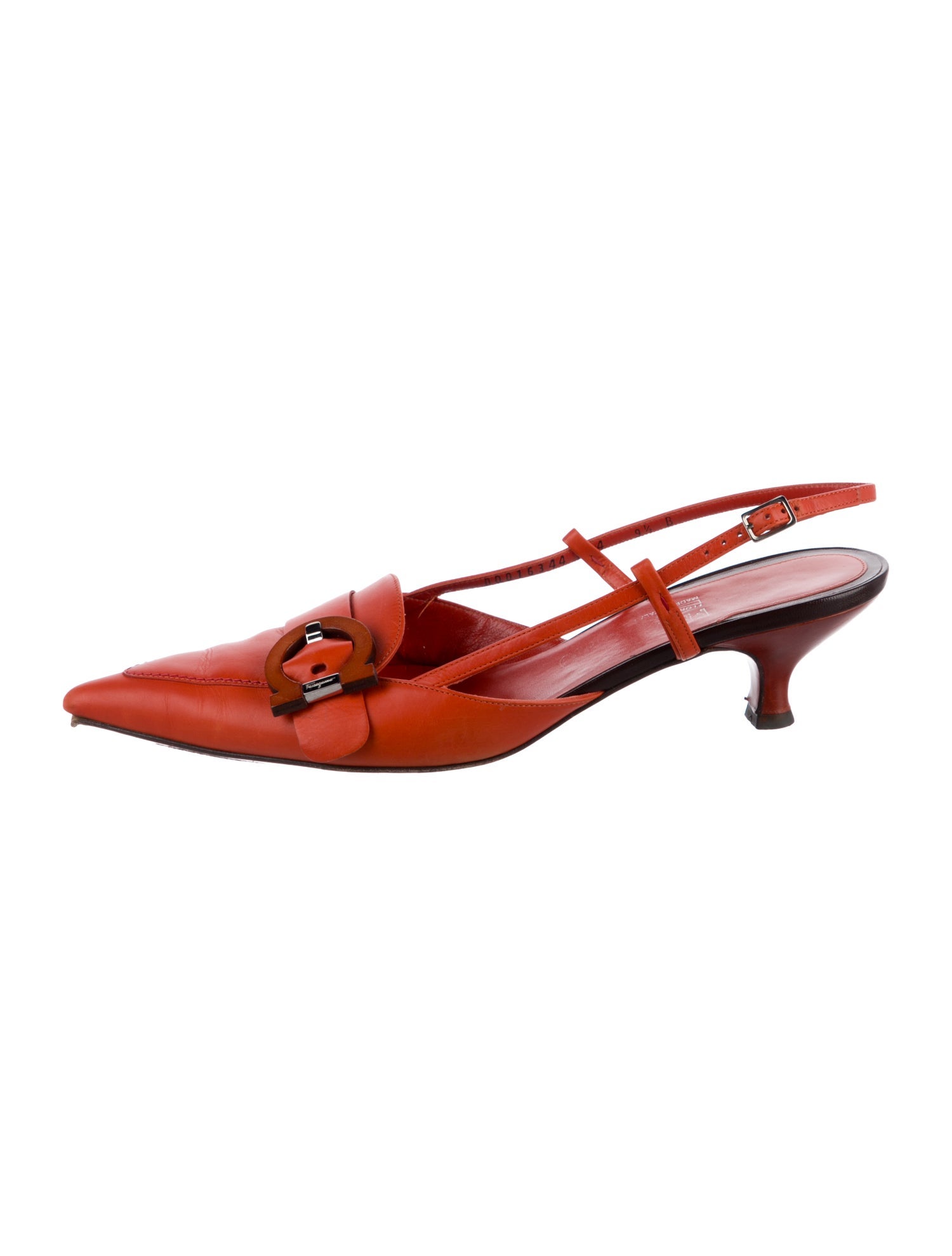 Salvatore Ferragamo Leather Slingback Pumps