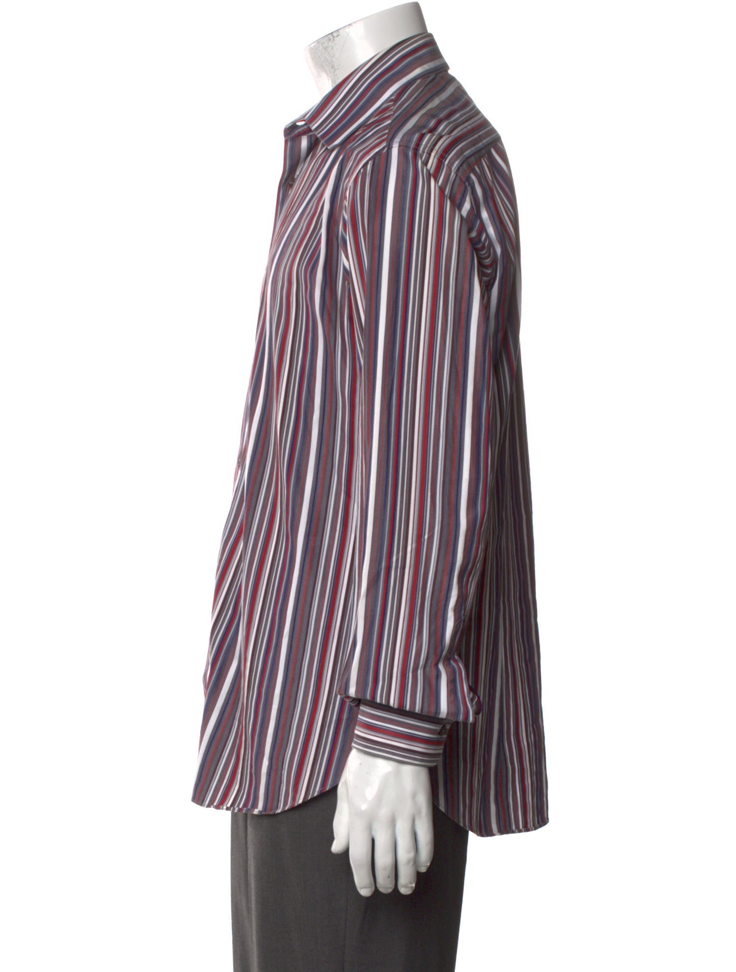 Salvatore Ferragamo Striped Long Sleeve Shirt
