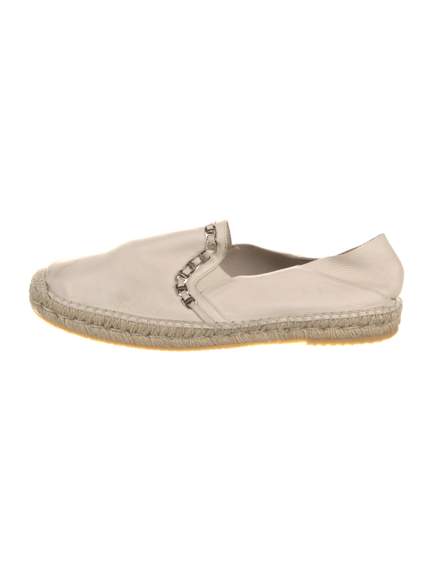 Salvatore Ferragamo Leather Bow Accents Espadrilles