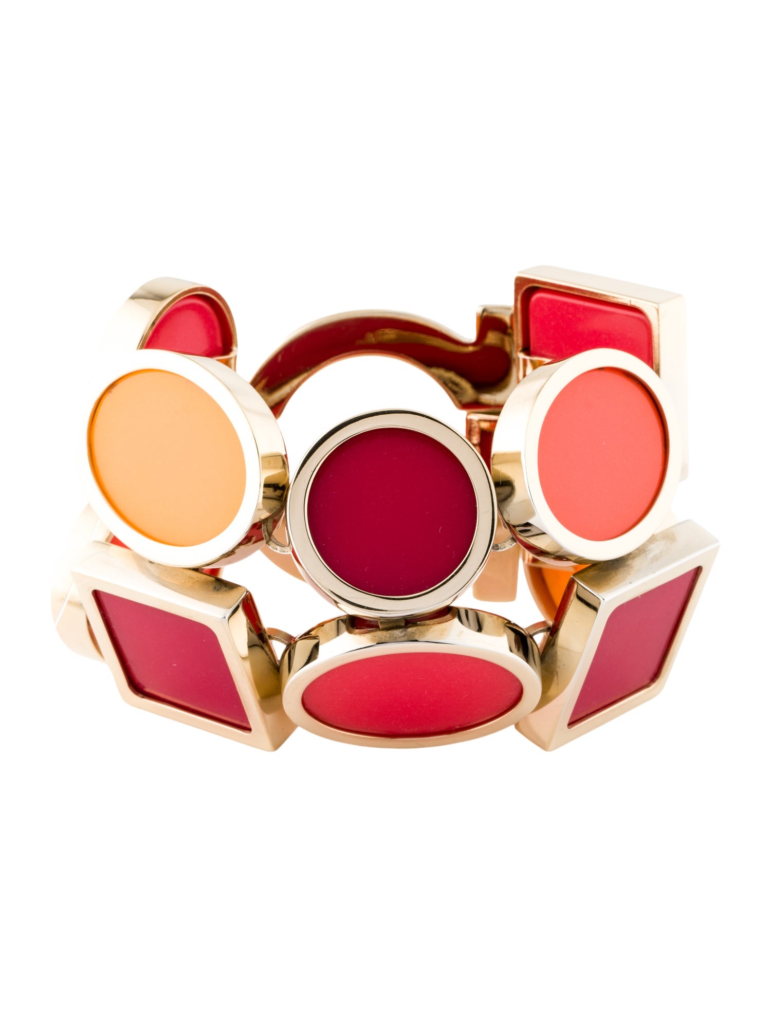 Salvatore Ferragamo Resin Geometric Link Bracelet