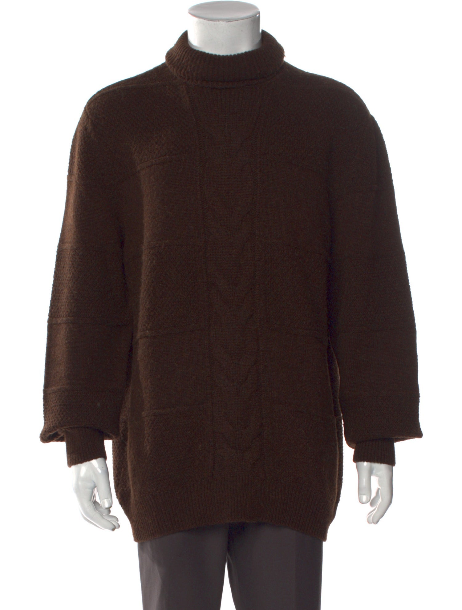 Salvatore Ferragamo Camel Hair Turtleneck Pullover