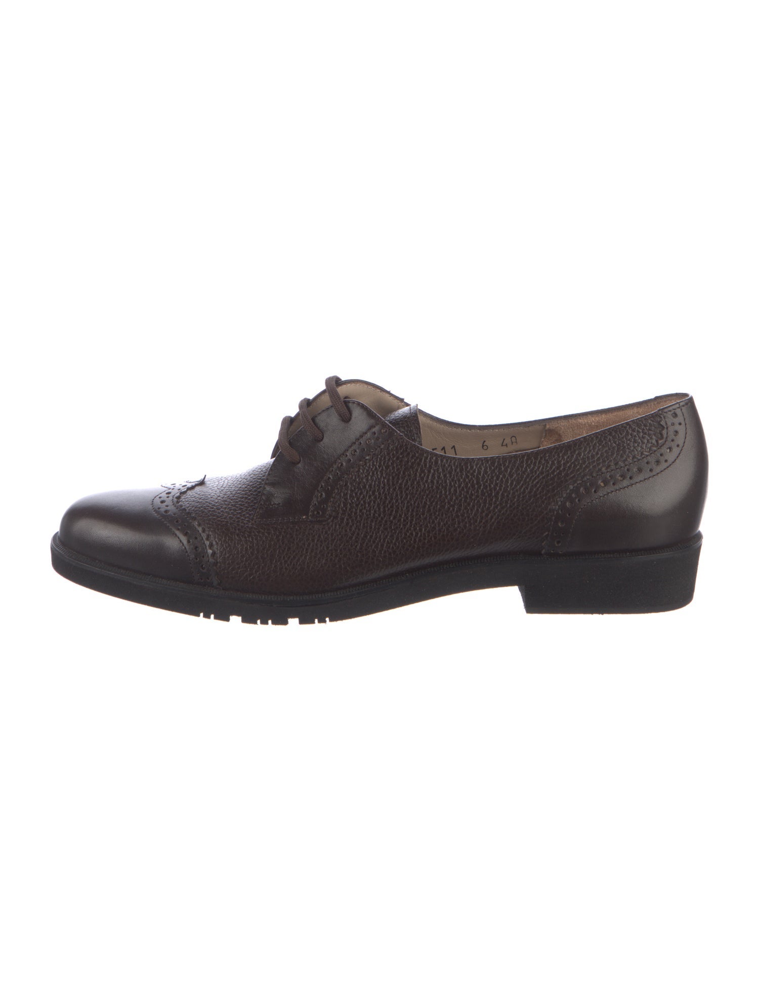 Salvatore Ferragamo Leather Lasercut Accents Oxfords