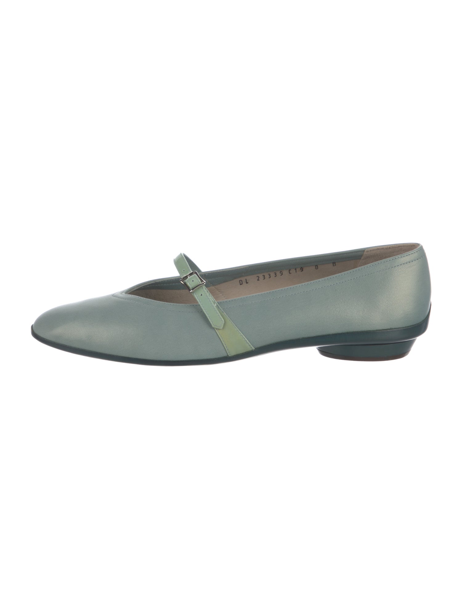 Salvatore Ferragamo Leather Mary Jane Flats