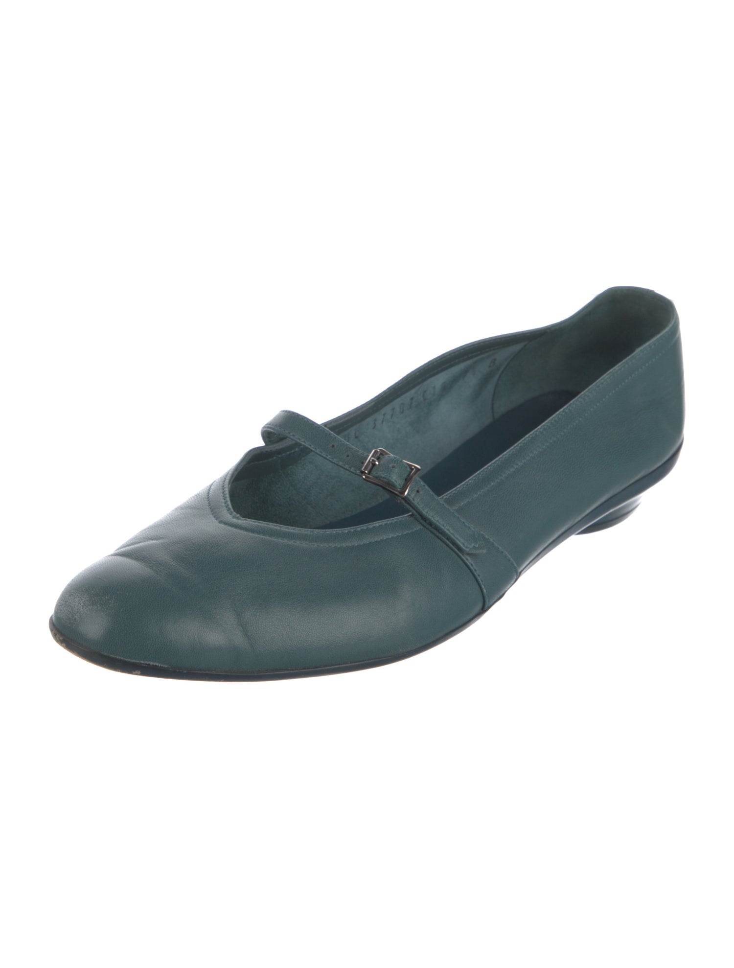 Salvatore Ferragamo Leather Mary Jane Flats