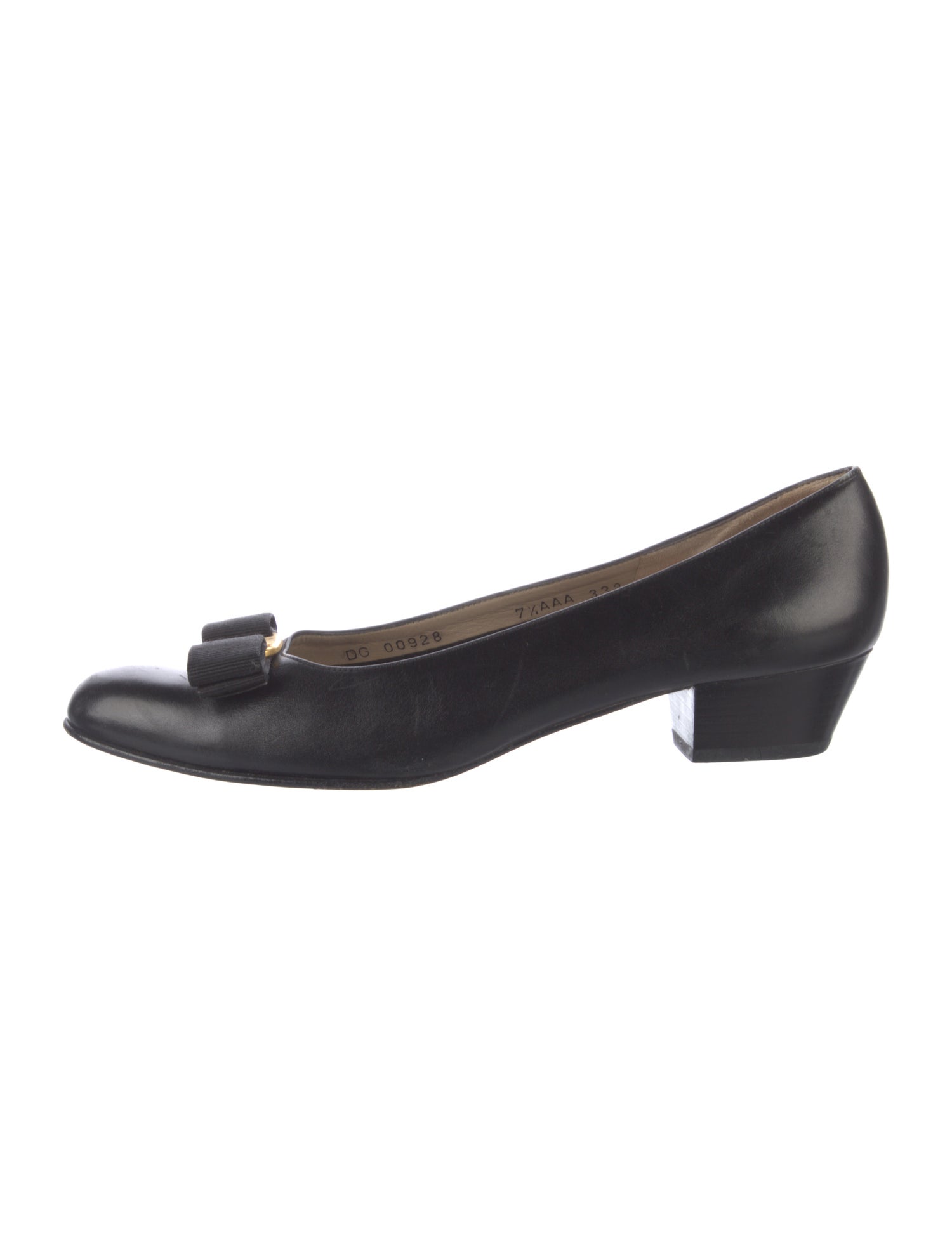 Salvatore Ferragamo Vara Bow Accent Leather Flats