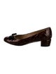 Salvatore Ferragamo Vara Bow Accent Patent Leather Ballet Flats