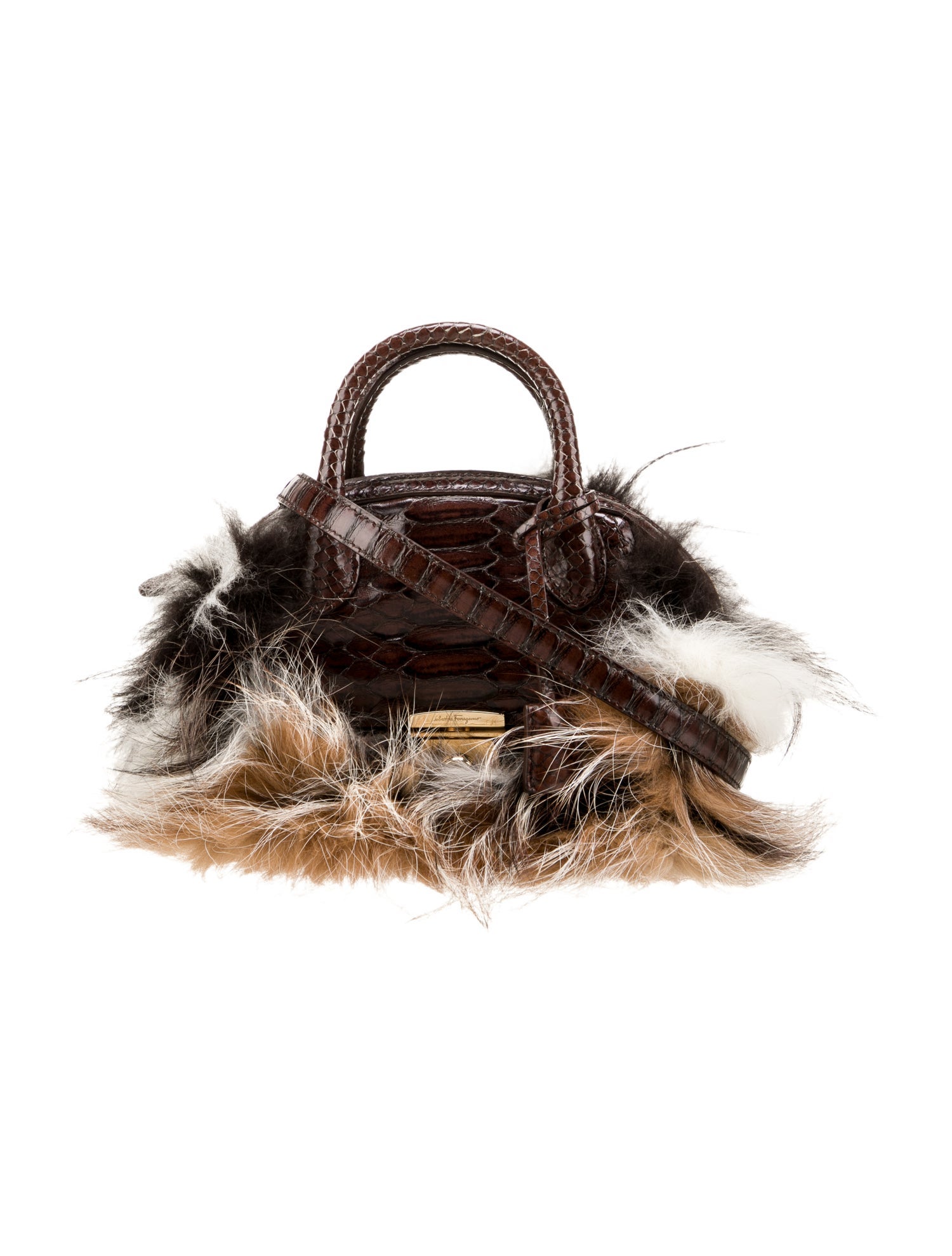 Salvatore Ferragamo Leather Top Handle Bag