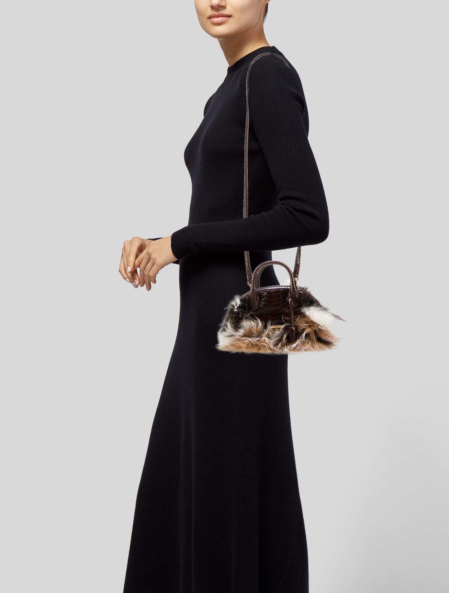 Salvatore Ferragamo Leather Top Handle Bag