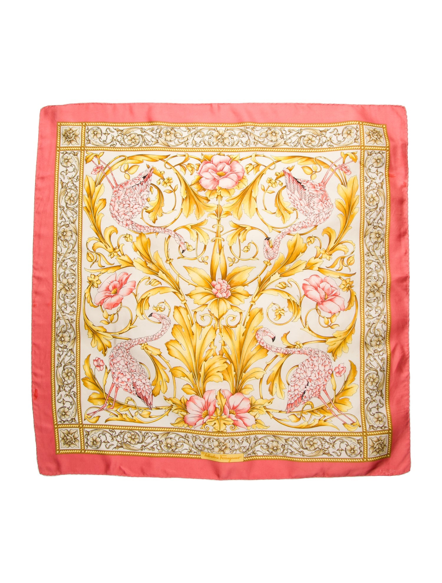 Salvatore Ferragamo Silk Printed Scarf
