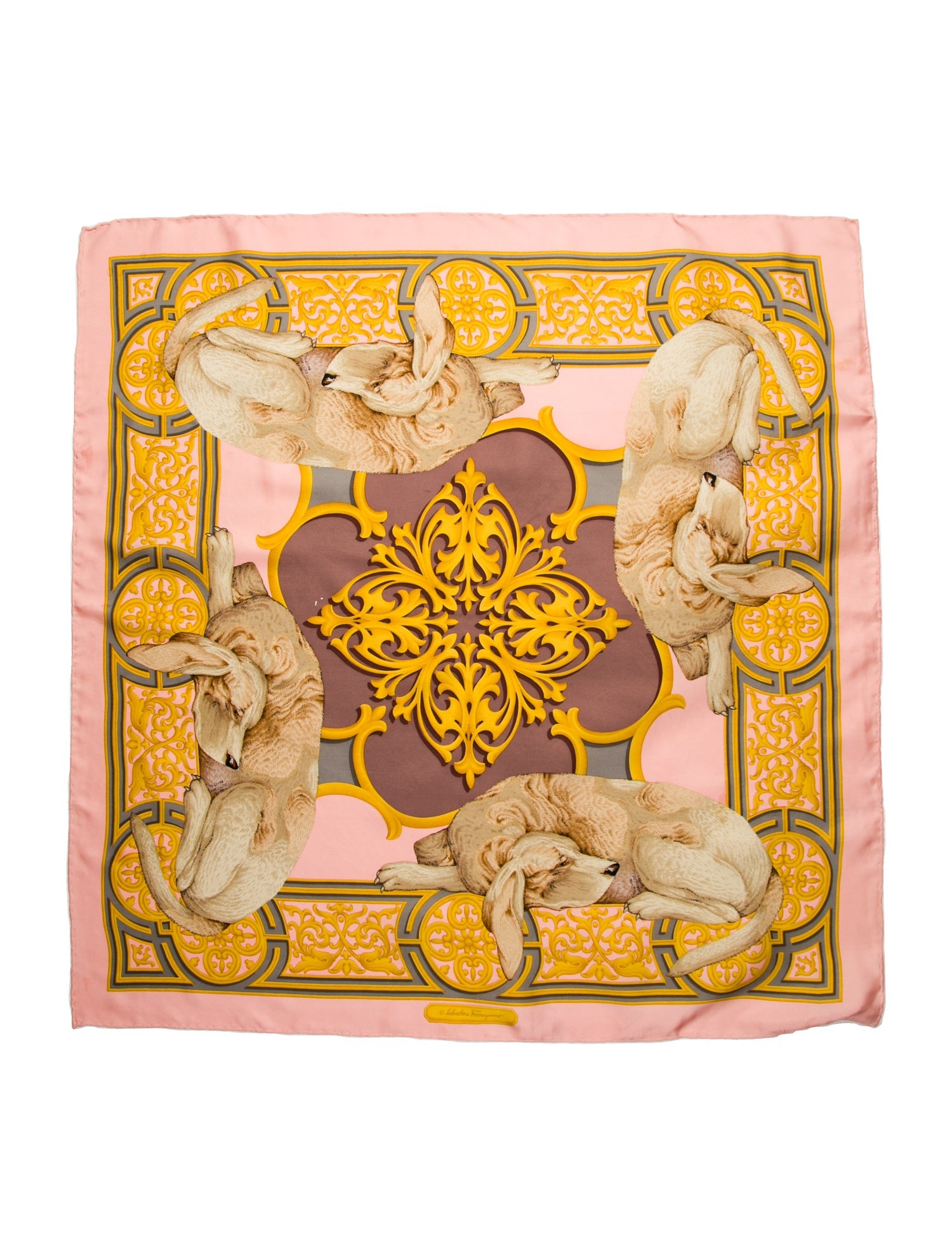 Salvatore Ferragamo Silk Printed Scarf