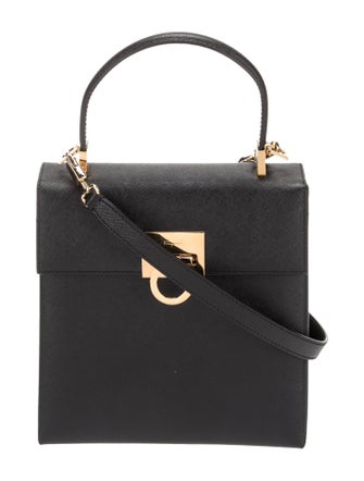 Salvatore Ferragamo Saffiano Leather Top Handle Bag