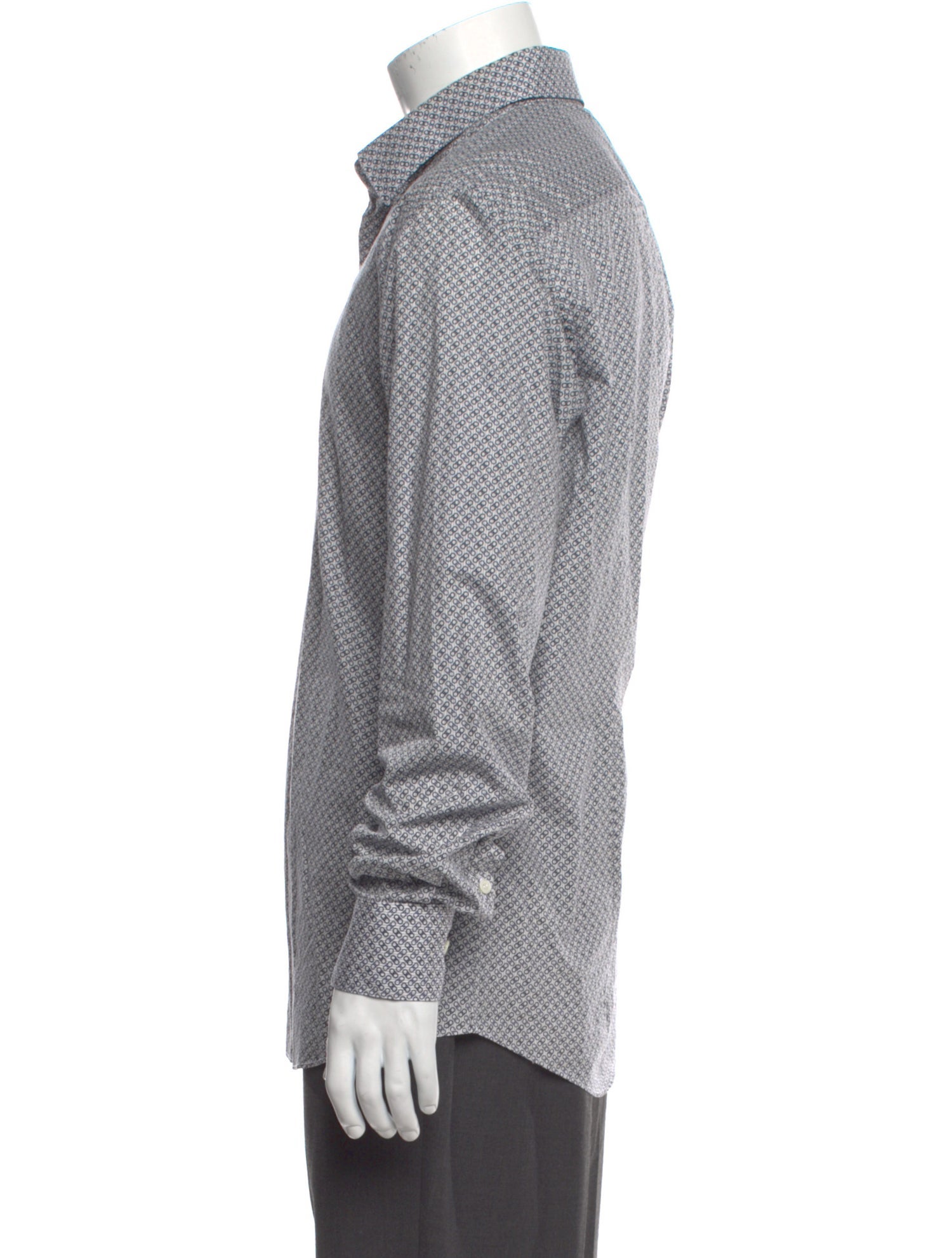 Salvatore Ferragamo Printed Long Sleeve Shirt