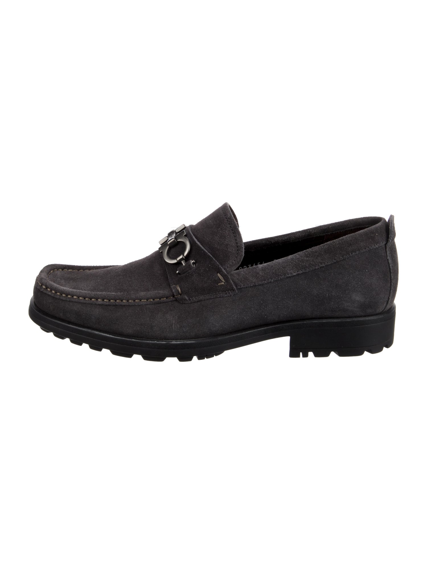 Salvatore Ferragamo Gancini Logo Suede Loafers