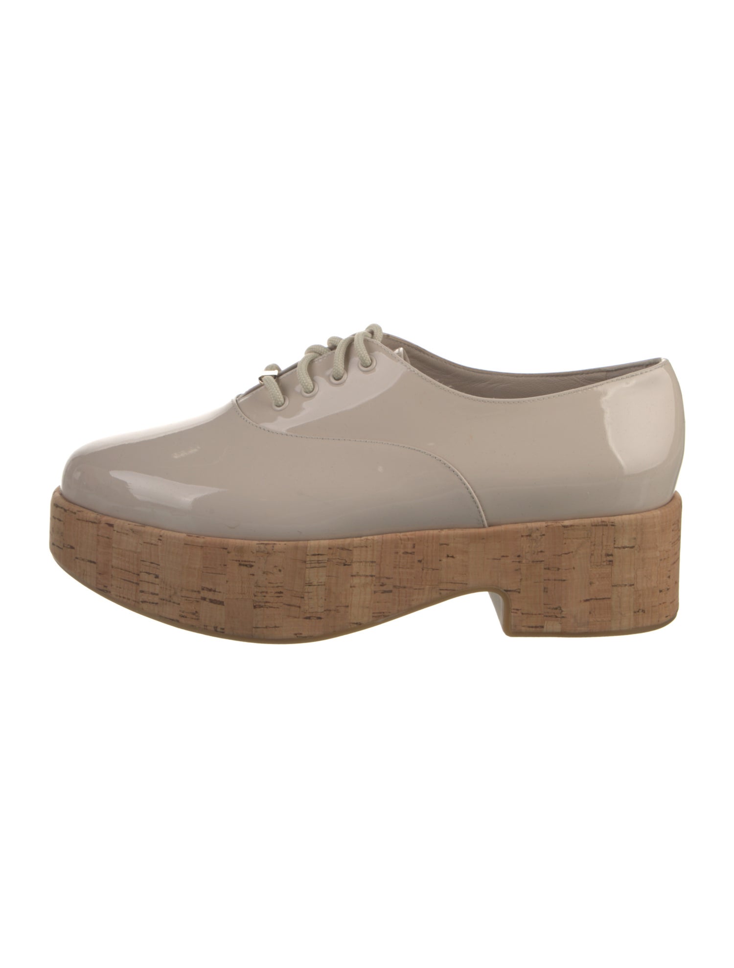 Salvatore Ferragamo Patent Leather Espadrille Sneakers