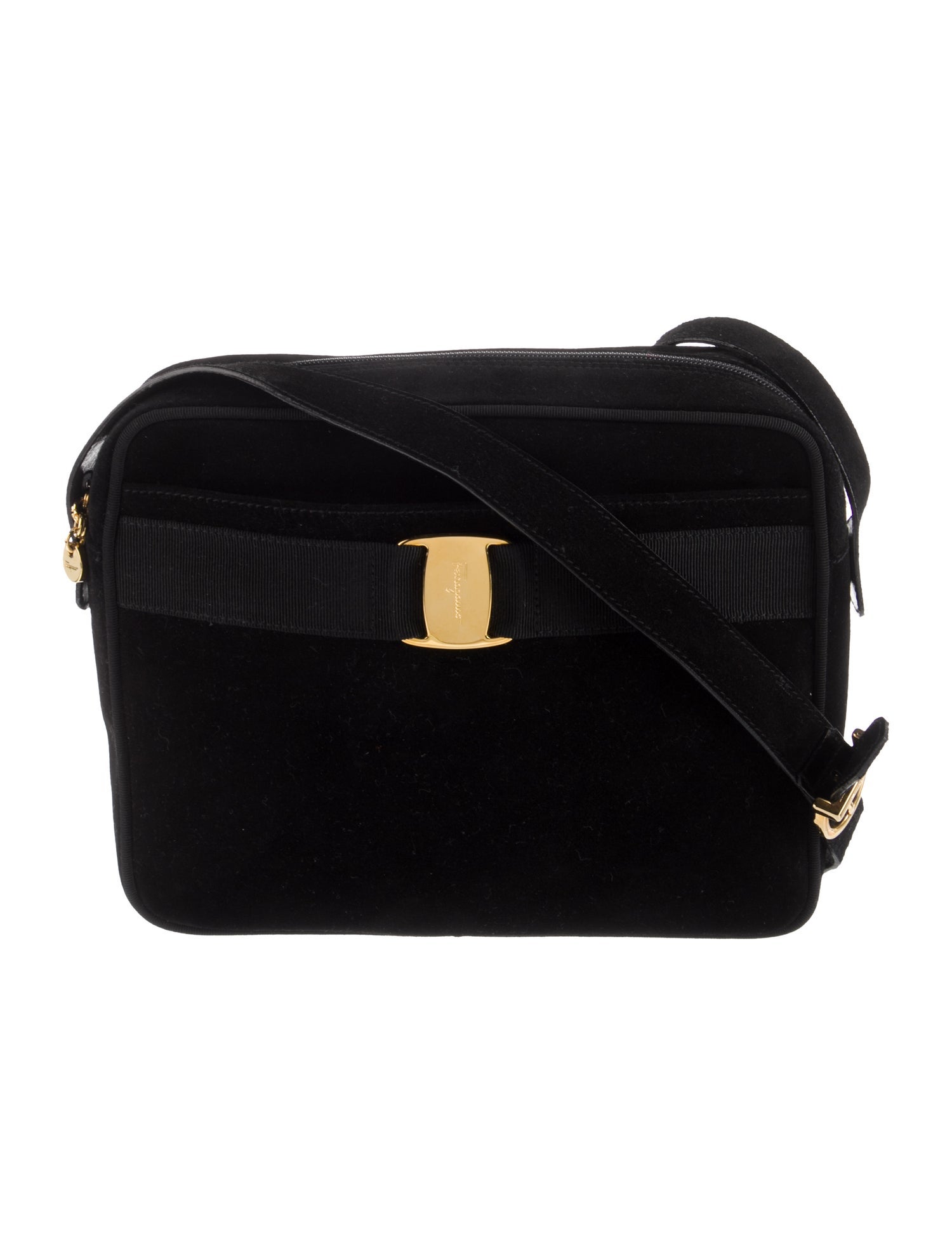 Salvatore Ferragamo Suede Messenger Bag