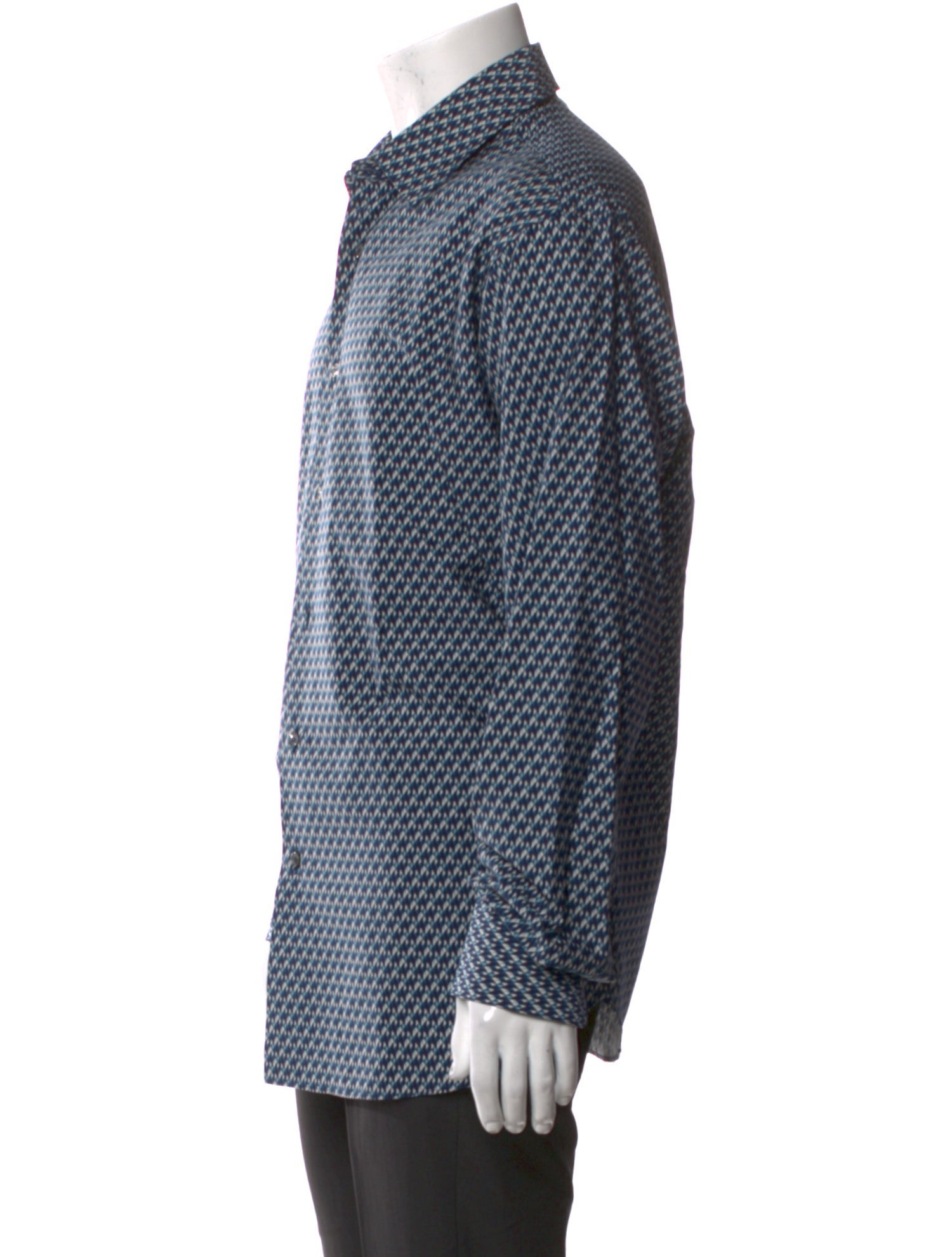 Salvatore Ferragamo Printed Long Sleeve Shirt