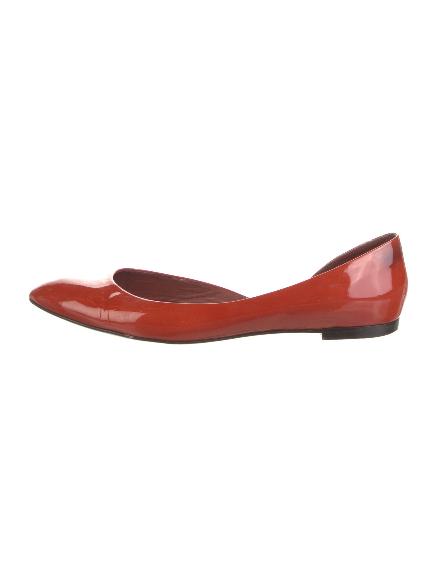 Salvatore Ferragamo Patent Leather D'Orsay Flats