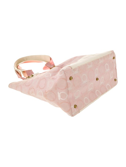 Salvatore Ferragamo Canvas Top Handle Bag