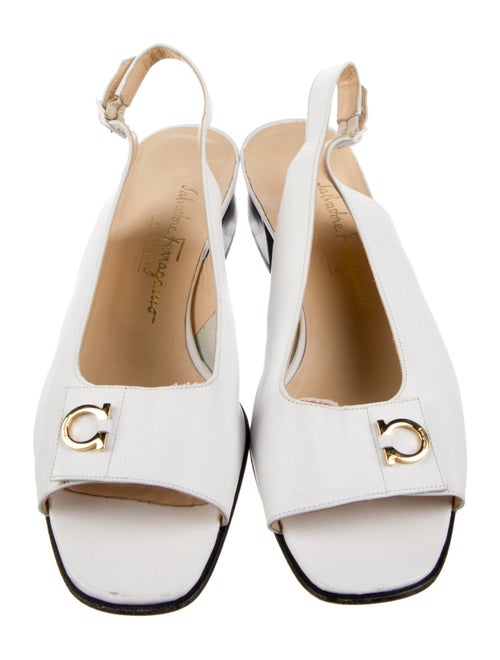 Salvatore Ferragamo Leather Slingback Sandals