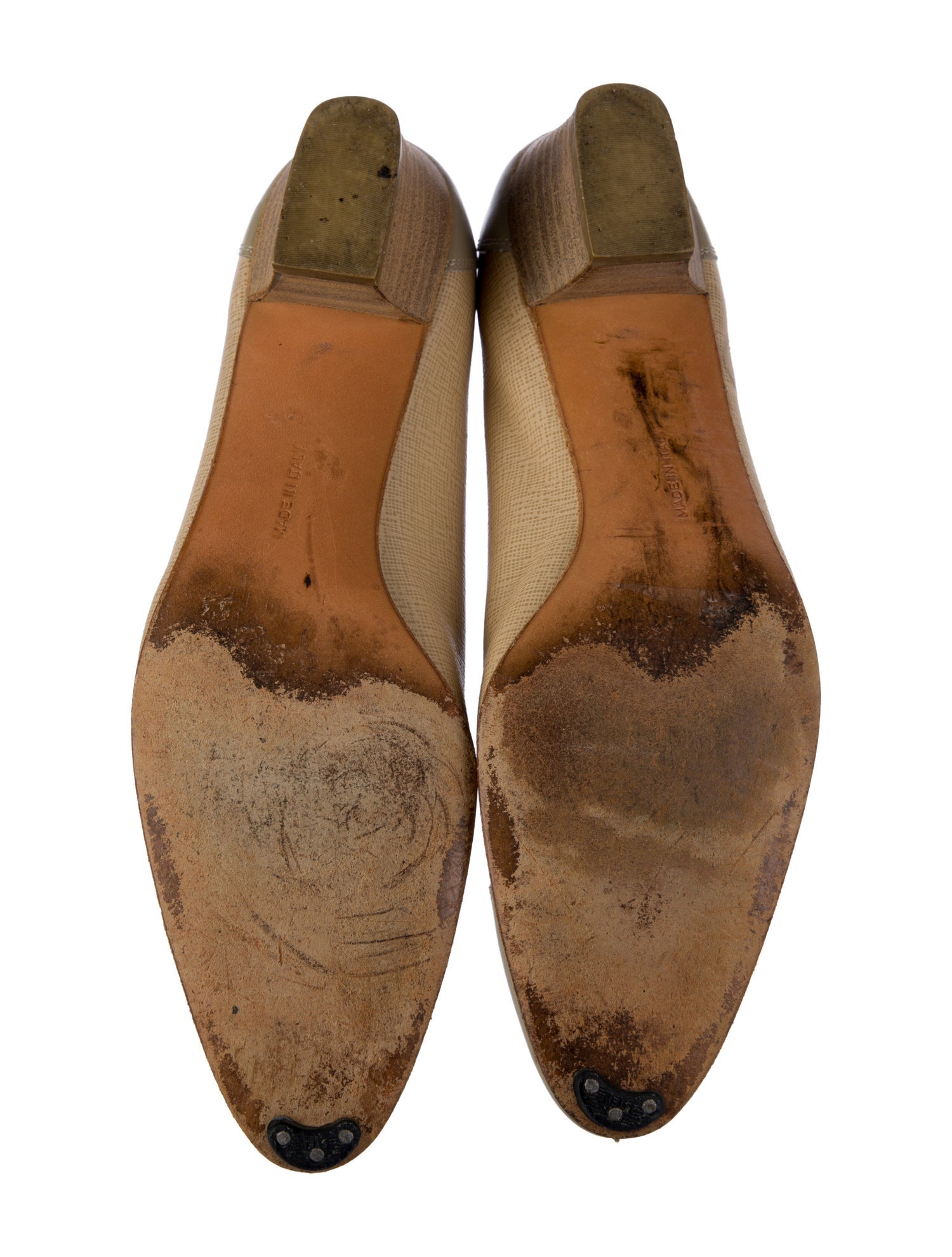 Salvatore Ferragamo Leather Animal Print Flats